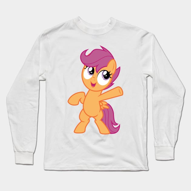 Scootaloo 3 Long Sleeve T-Shirt by CloudyGlow